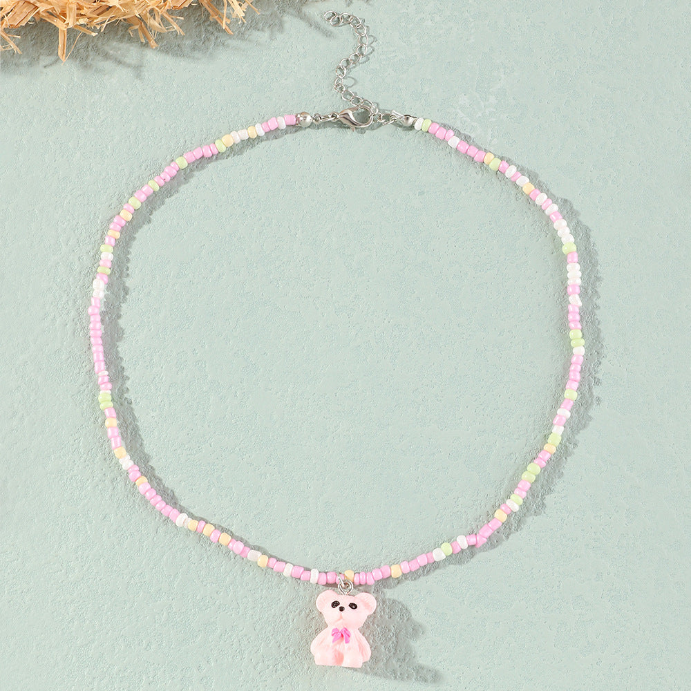 Oso De Peluche Collares De Cuentas De Arroz al por mayor